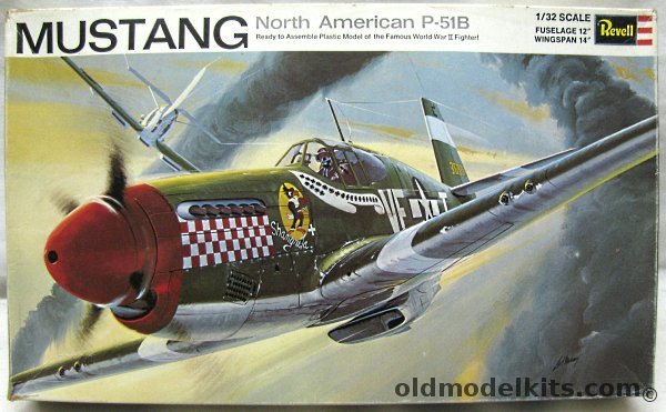 Revell 1/32 North American P-51B Mustang Shangri-La, H295 plastic model kit